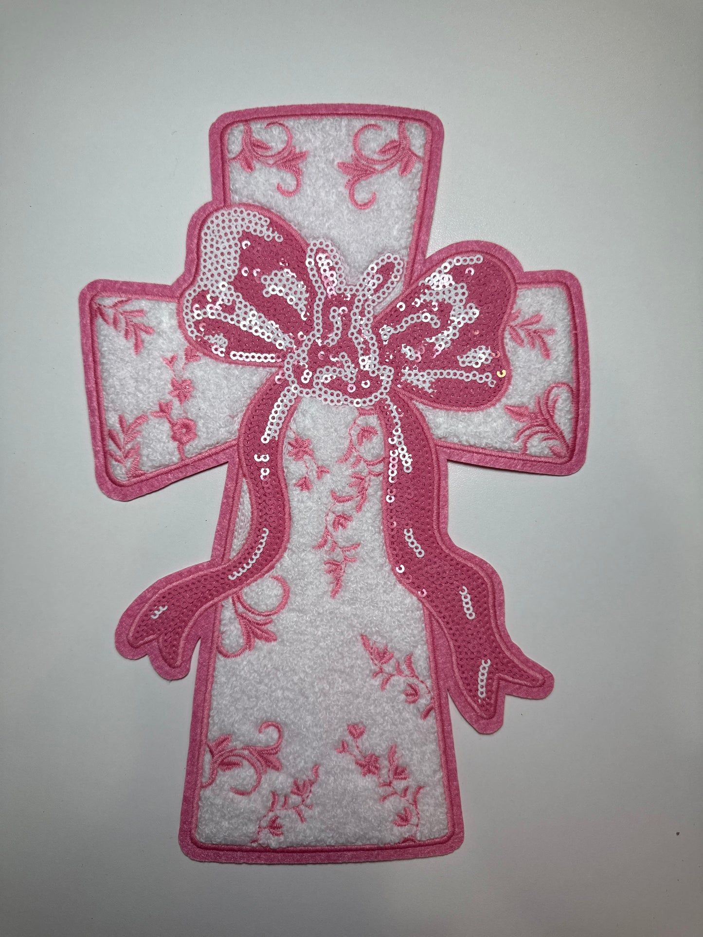 Pink Cross Shirt Patch