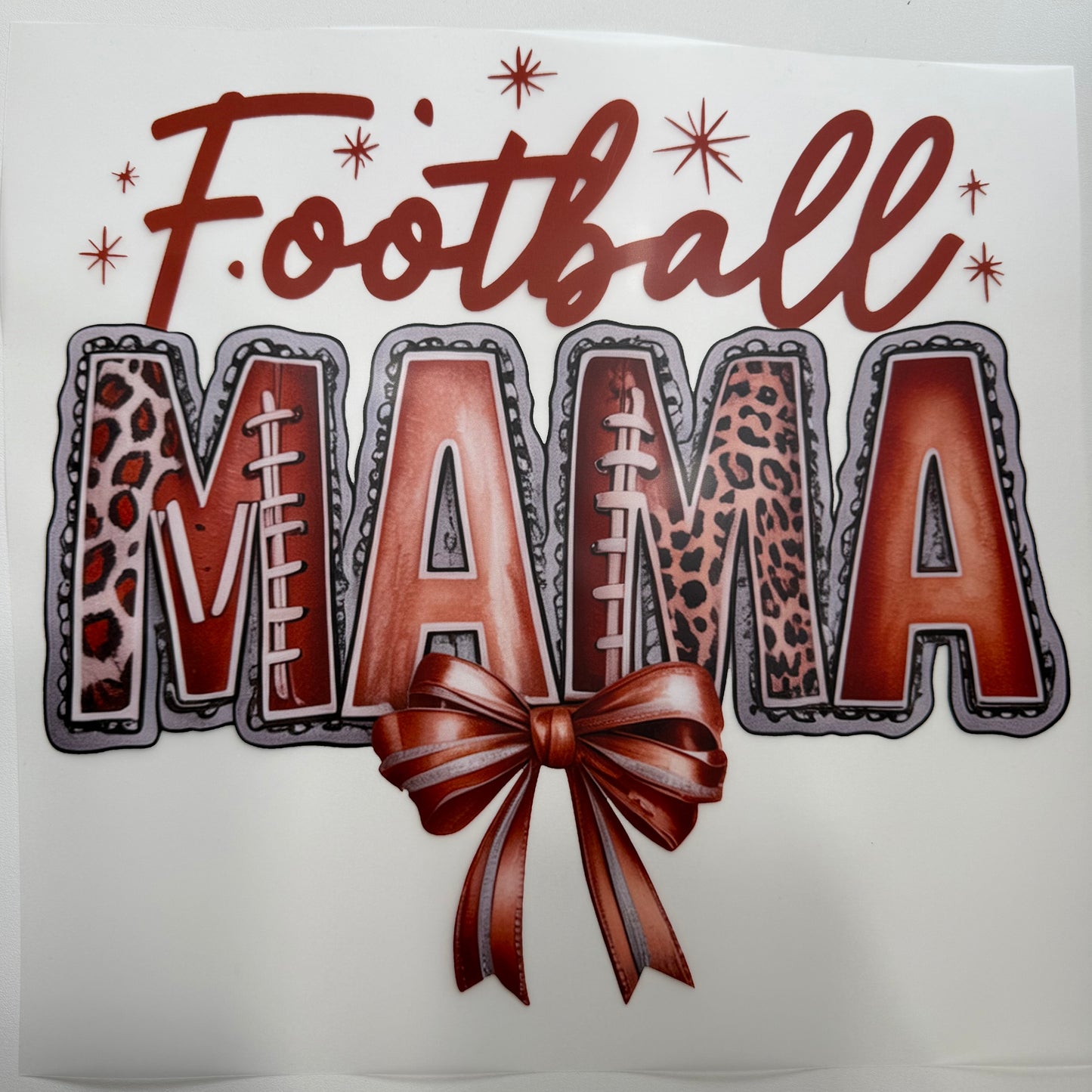 216 - Football Mama Shirt Transfer