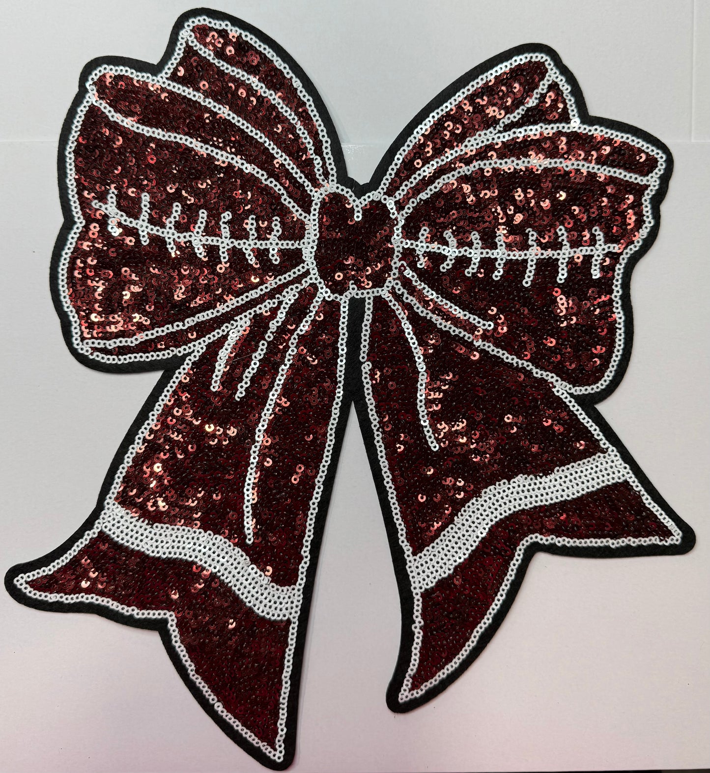 Football Bow Shirt Patch