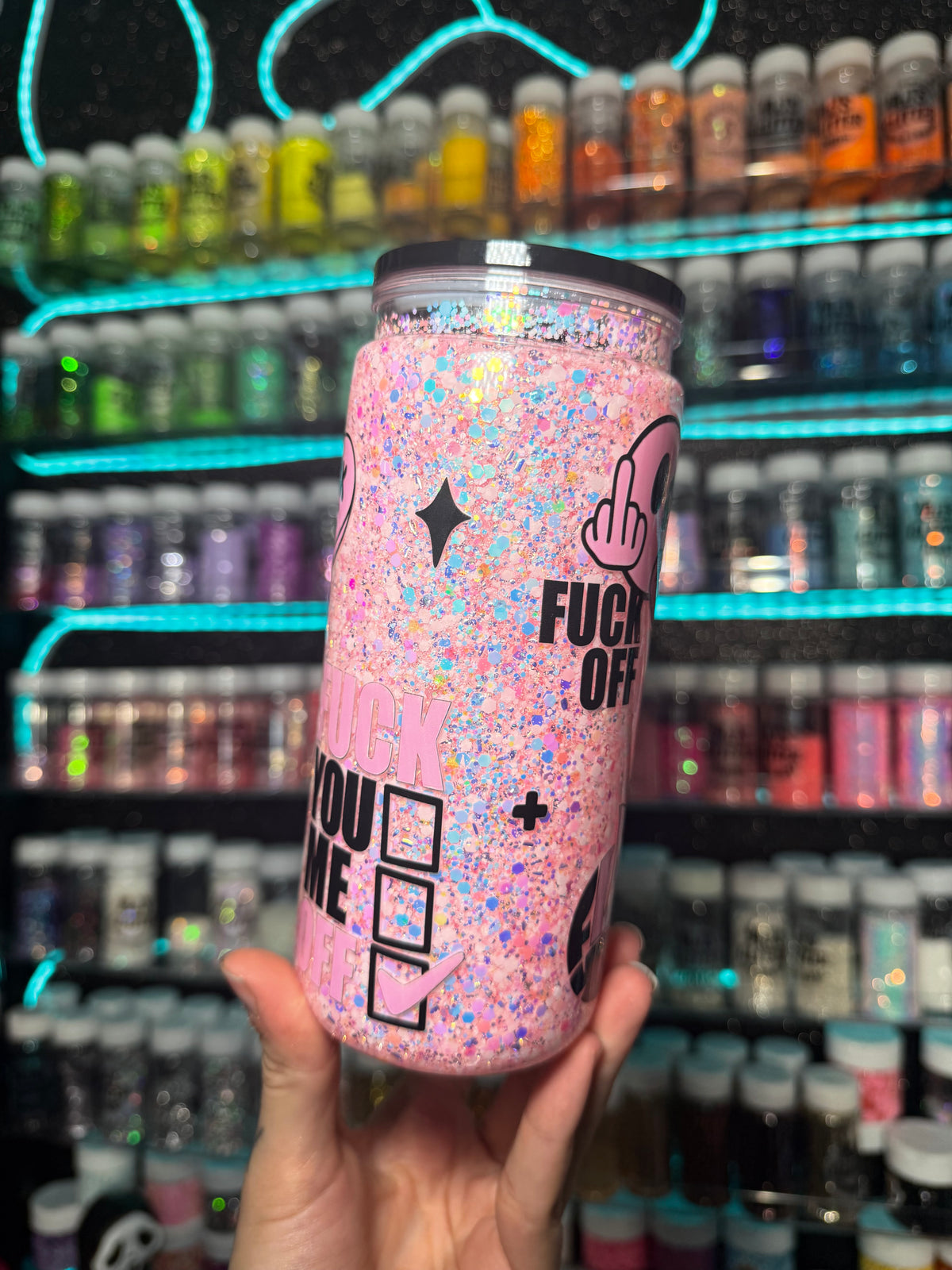 Ready To Ship 20oz Acrylic Glitter