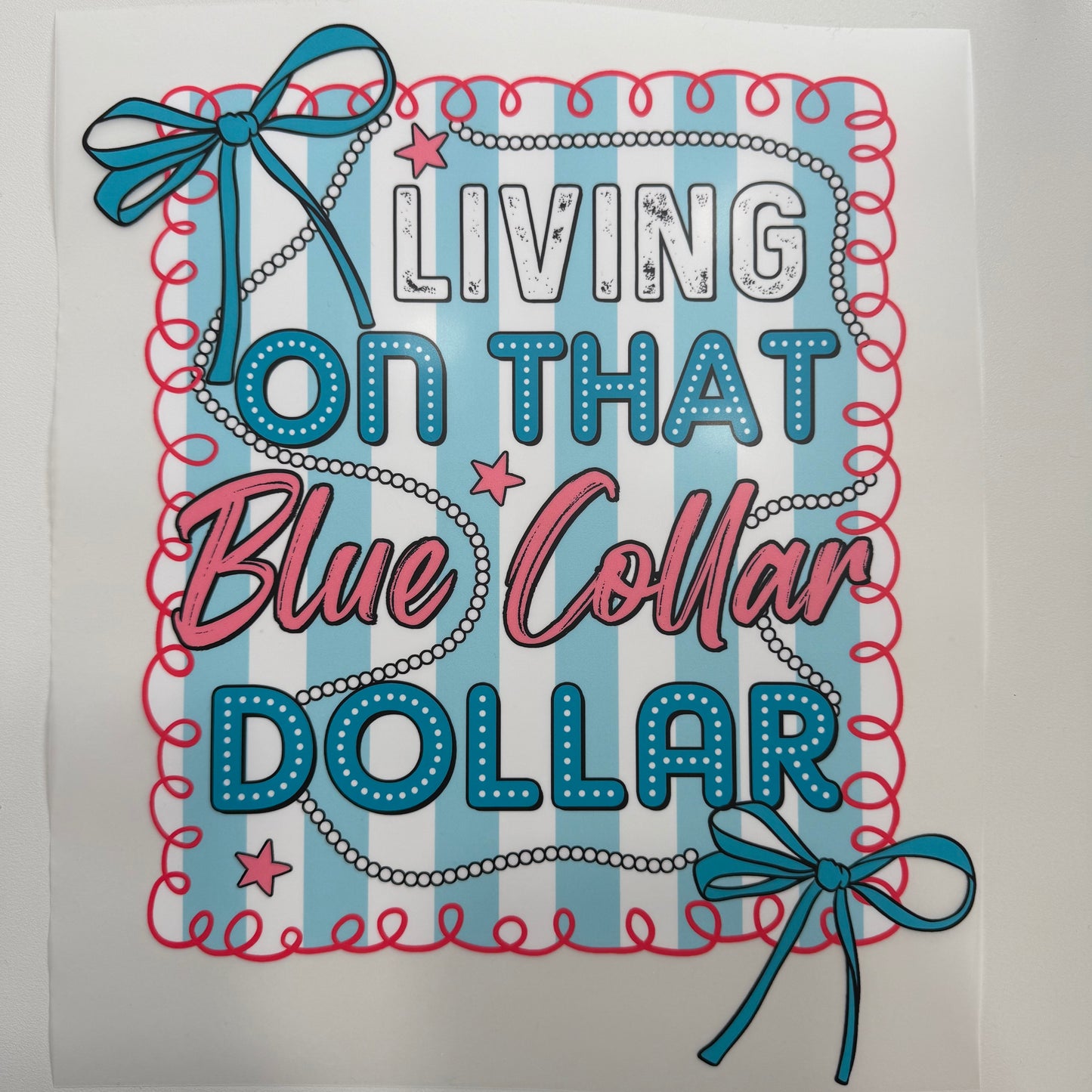 217 - Blue Collar Shirt Transfer