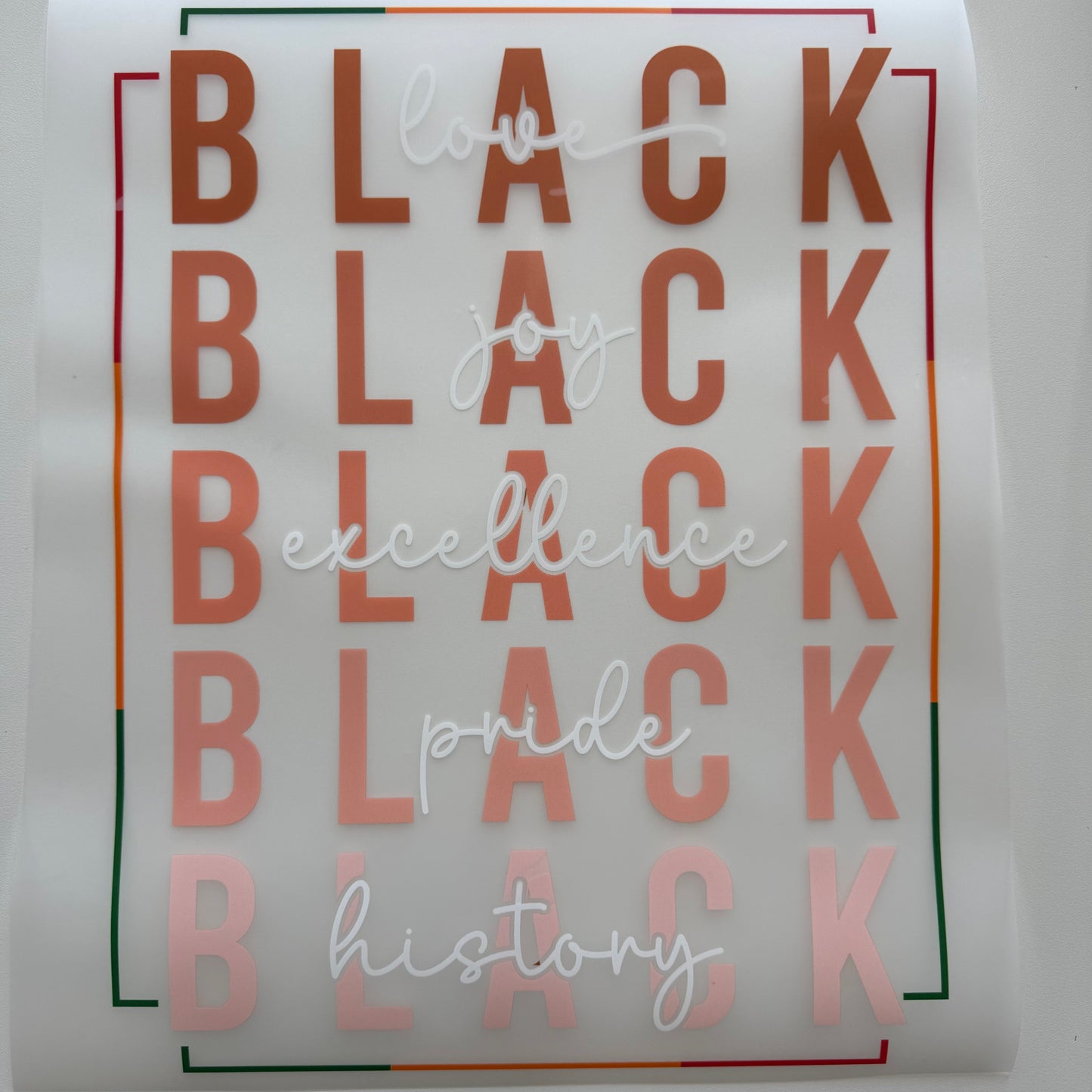 305 - Black History Shirt Transfer