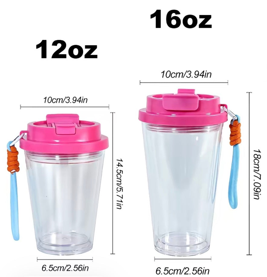 12/16oz Acrylic Duo Flip SnowGlobe
