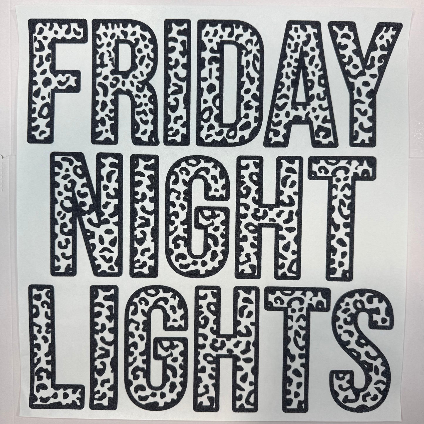 166 - Friday Night Lights Shirt Transfer