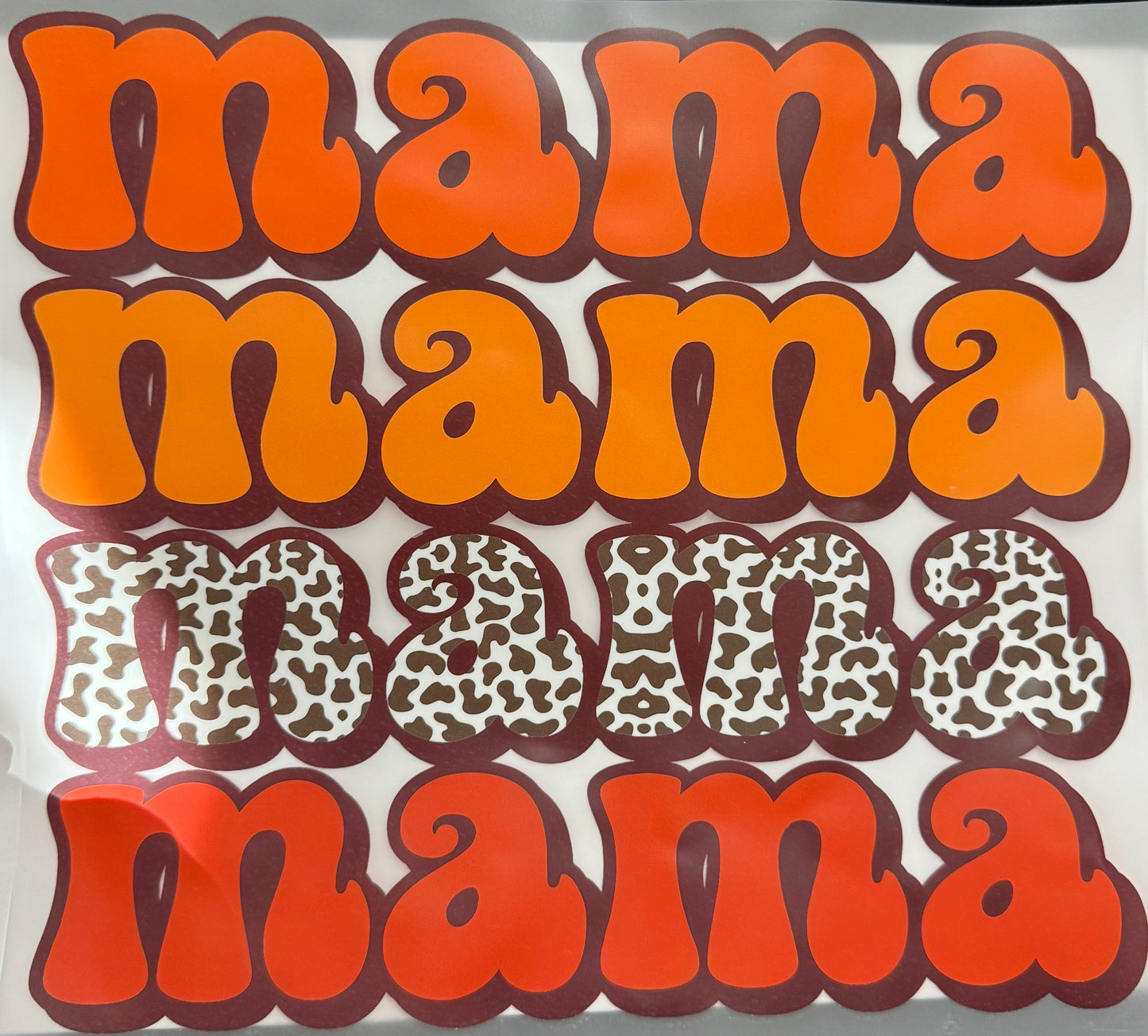 Fall Mama Shirt Transfer