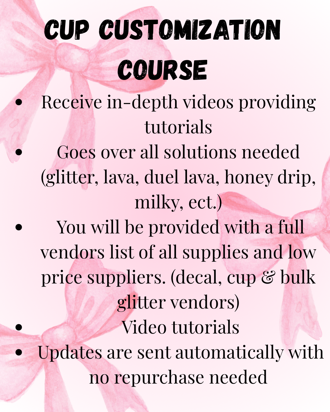 Cup Customization Course - Digital Product