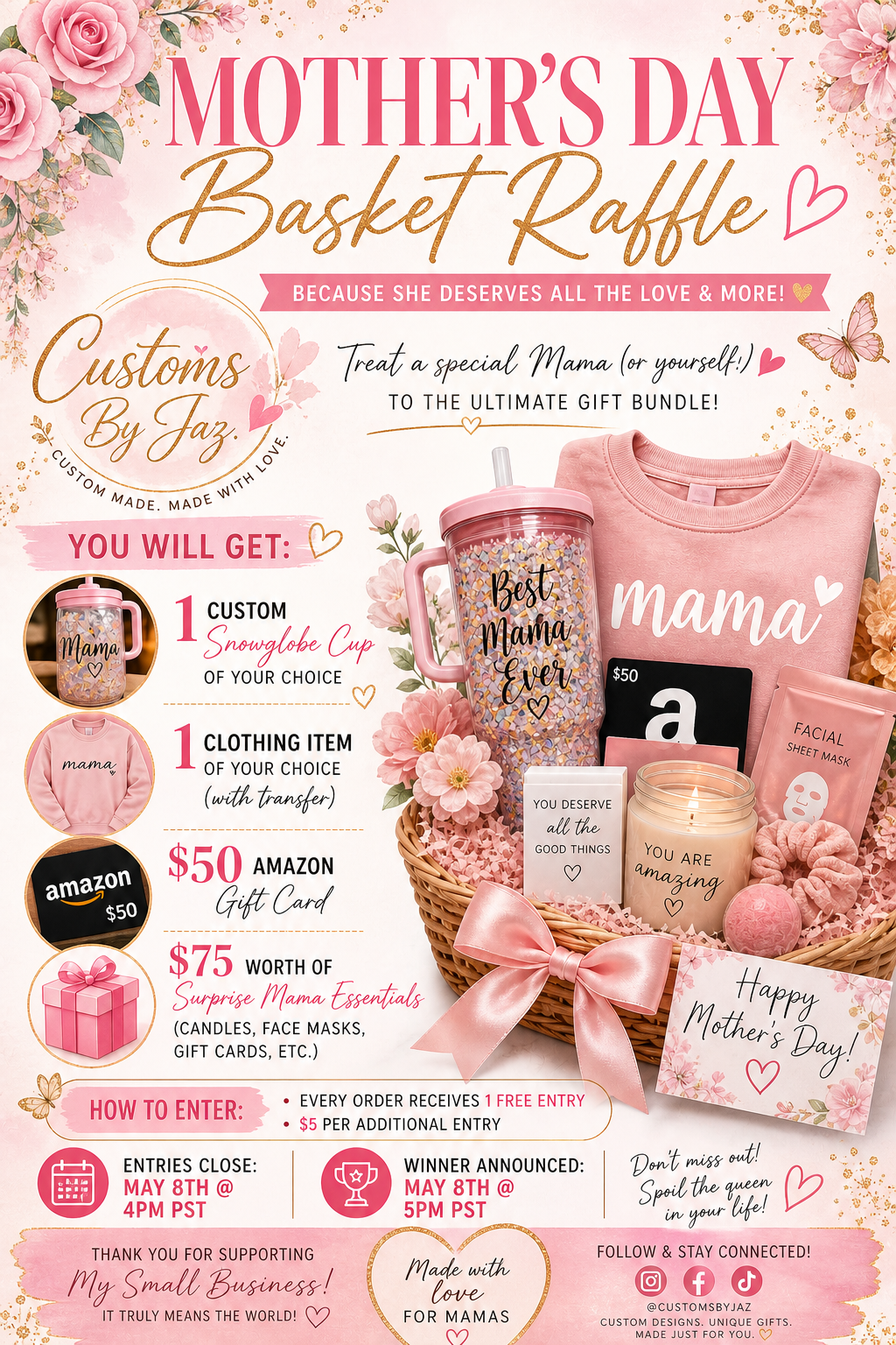 Mother's Day Basket Ticket $300 Value!!