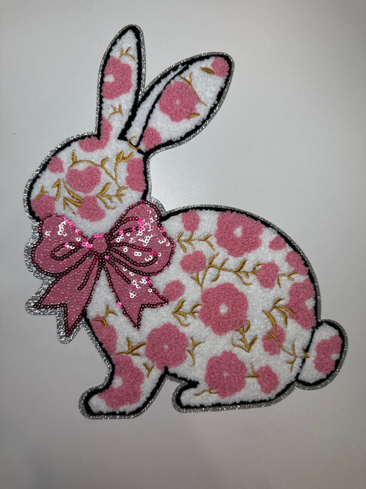 Floral Bunny Shirt Patch