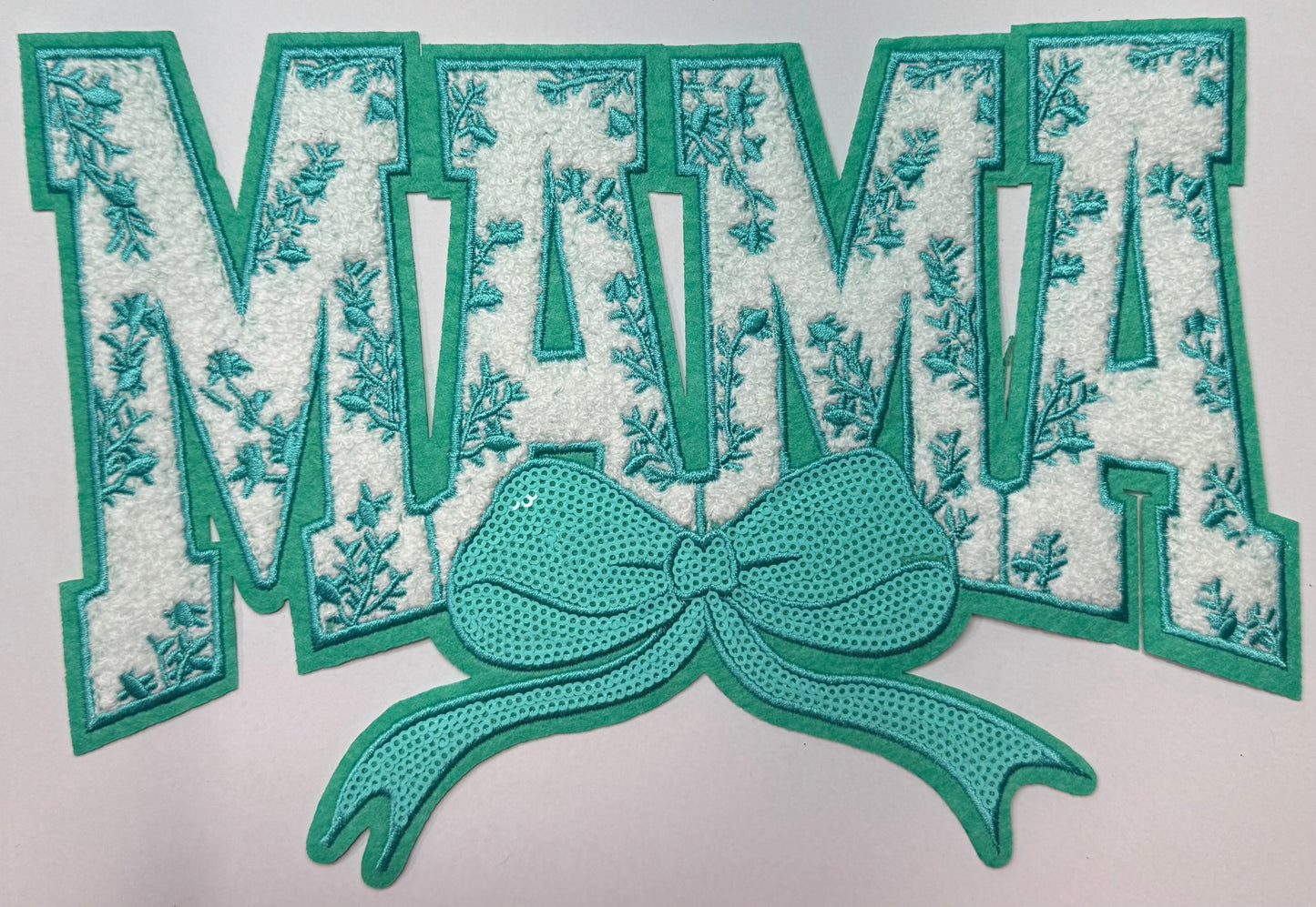 Teal Mama Shirt Patch