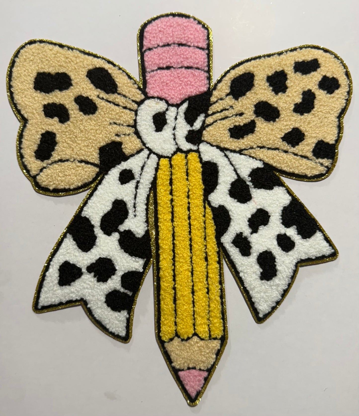 Pencil Bow Shirt Patch
