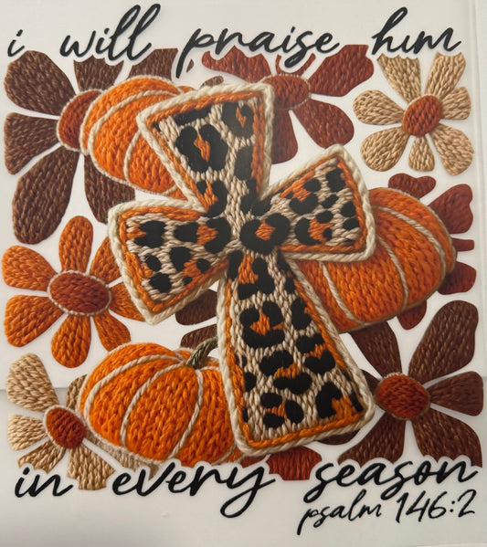 Pumpkin Cross Shirt Transfer