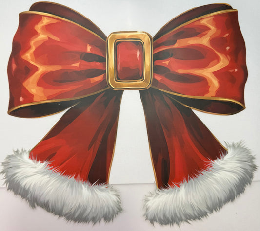 Santa Bow Shirt Transfer