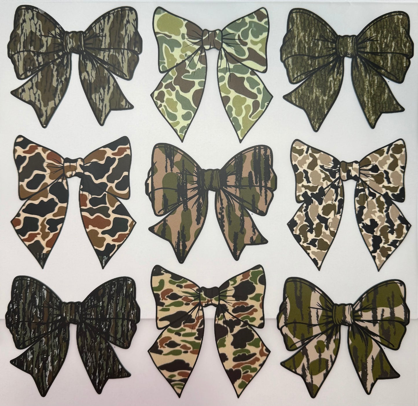 Camo Bow Shirt Transfer