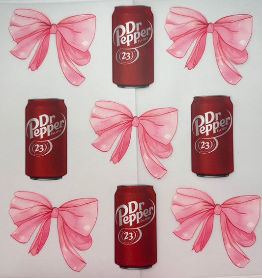 Dr Pepper Bow Shirt Transfer