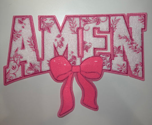 Light Pink Amen Shirt Patch