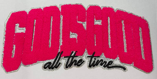 Neon Pink Religious Shirt Patch