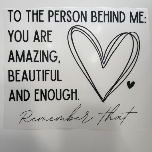 212 - Behind Me Shirt Transfer