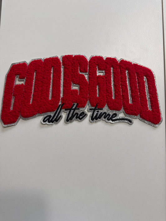 Red Religious Shirt Patch