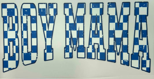 Boy Mama Checkered Shirt Transfer