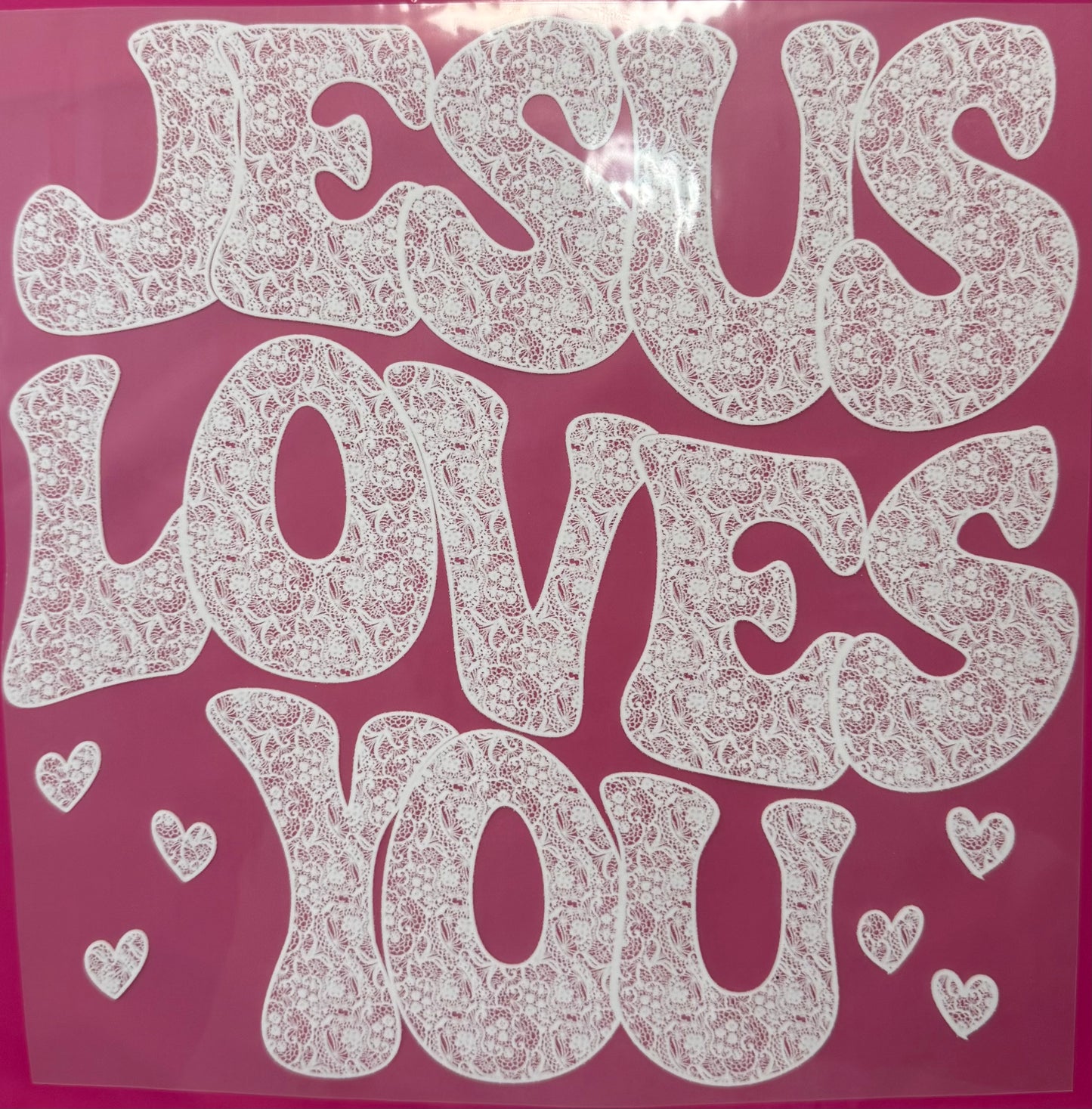 Jesus Loves You Shirt Transfer