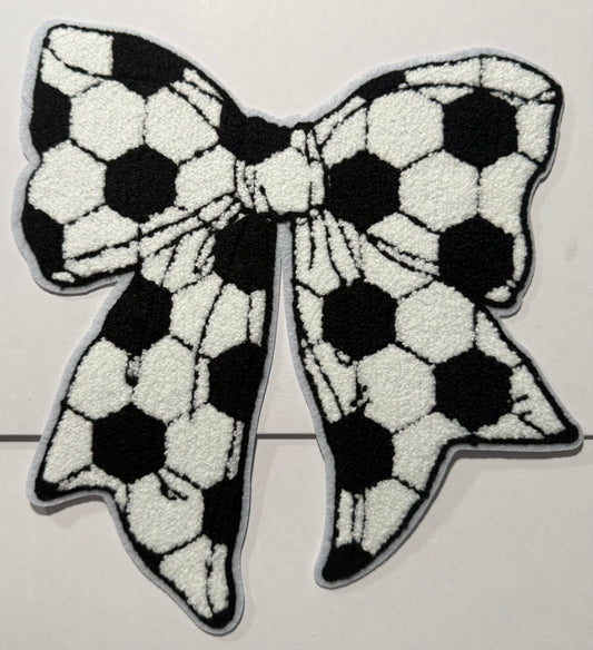 Soccer Bow Shirt Patch