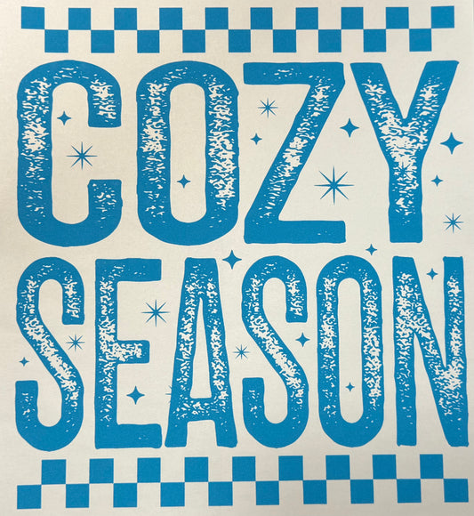 Blue Cozy Season Shirt Transfer