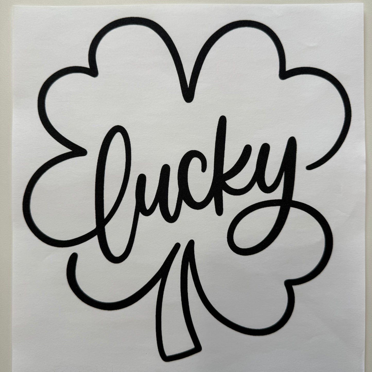 315 - Lucky Shirt Transfer