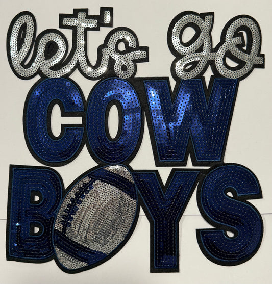 Let's Go Cowboys Shirt Patch