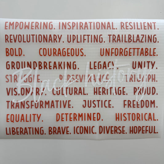 302 - Black History Shirt Transfer