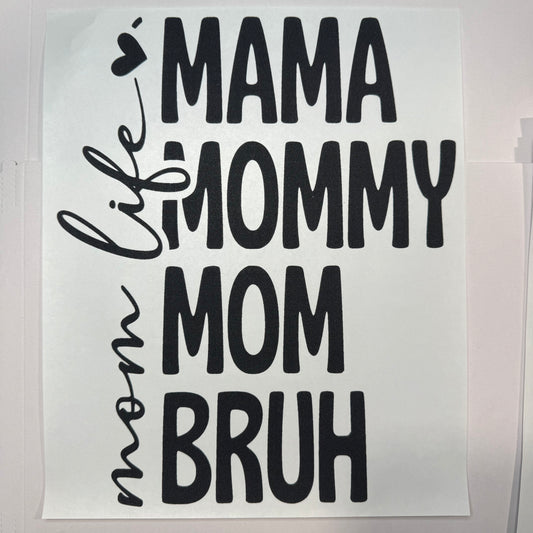 151 - Mama Shirt Transfer