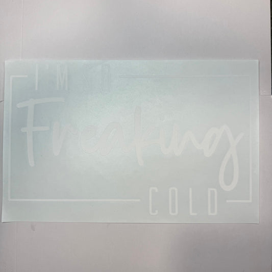 163 - Cold Shirt Transfer