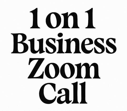 1 on 1 Business Zoom Call