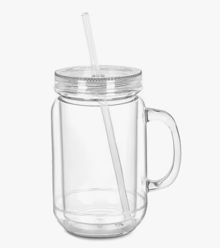 20oz Acrylic Mason Jar SnowGlobe