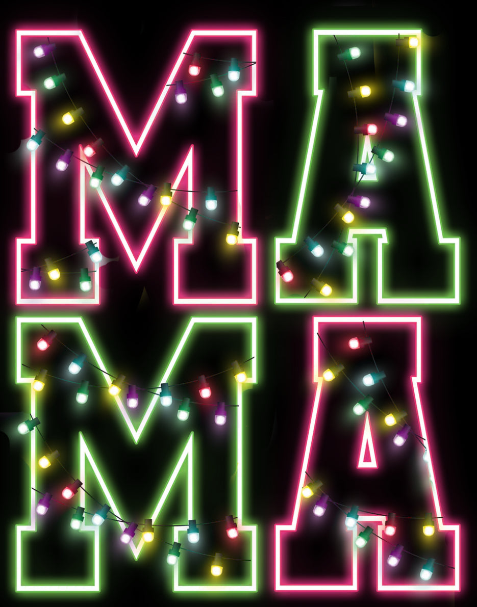 Mama Christmas Lights Shirt Transfer