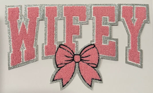 Light Pink Wifey Shirt Patch