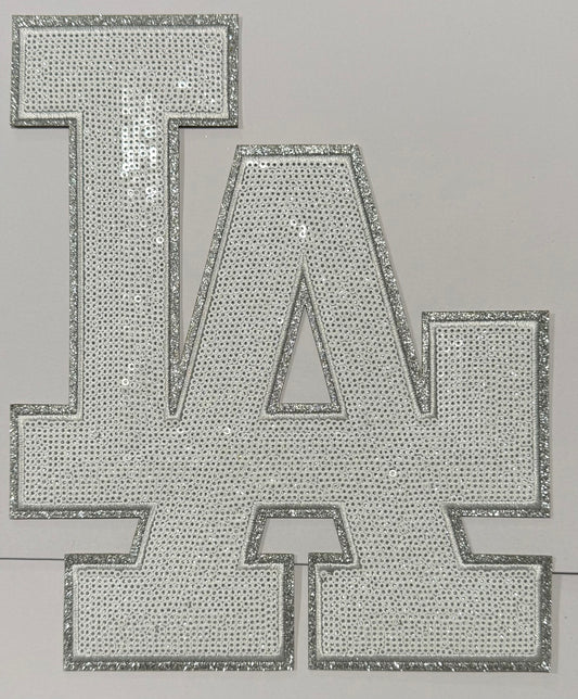 White LA Shirt Patch