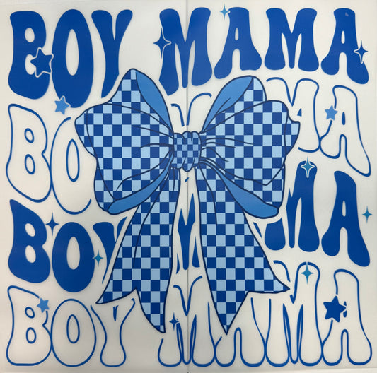 Blue Boy Mama Shirt Transfer