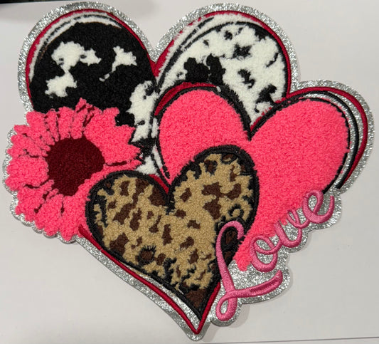Three Hearts Shirt Patch