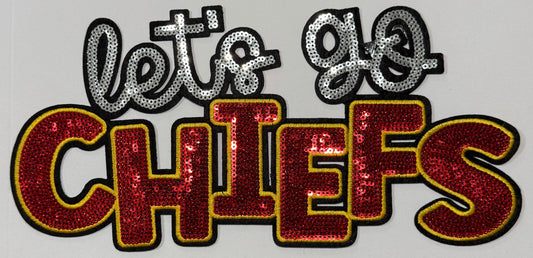 Lets Go Chiefs Shirt Patch