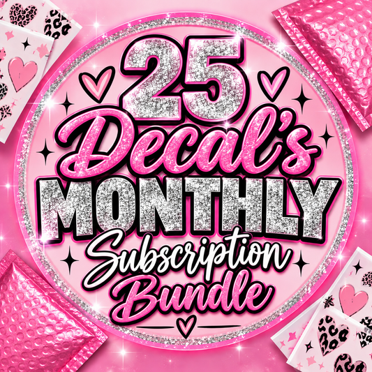 25 Piece Decal Monthly Subscription