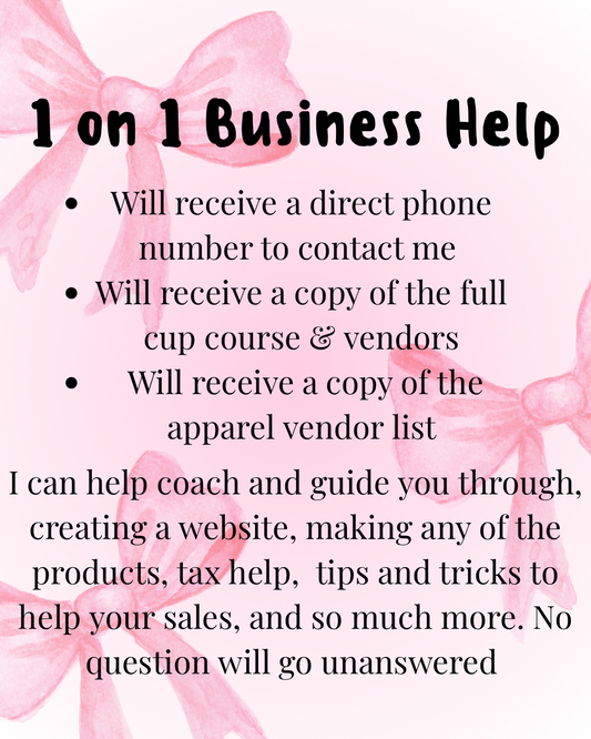 1 on 1 All In One Business Help - Digital Product