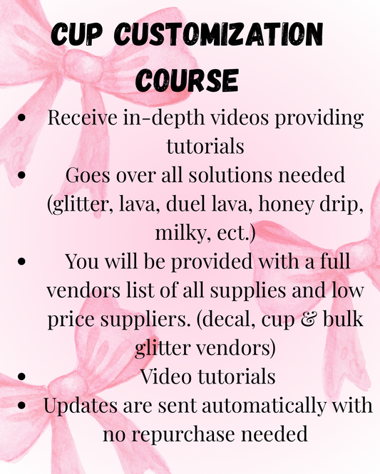 Cup Customization Course - Digital Product