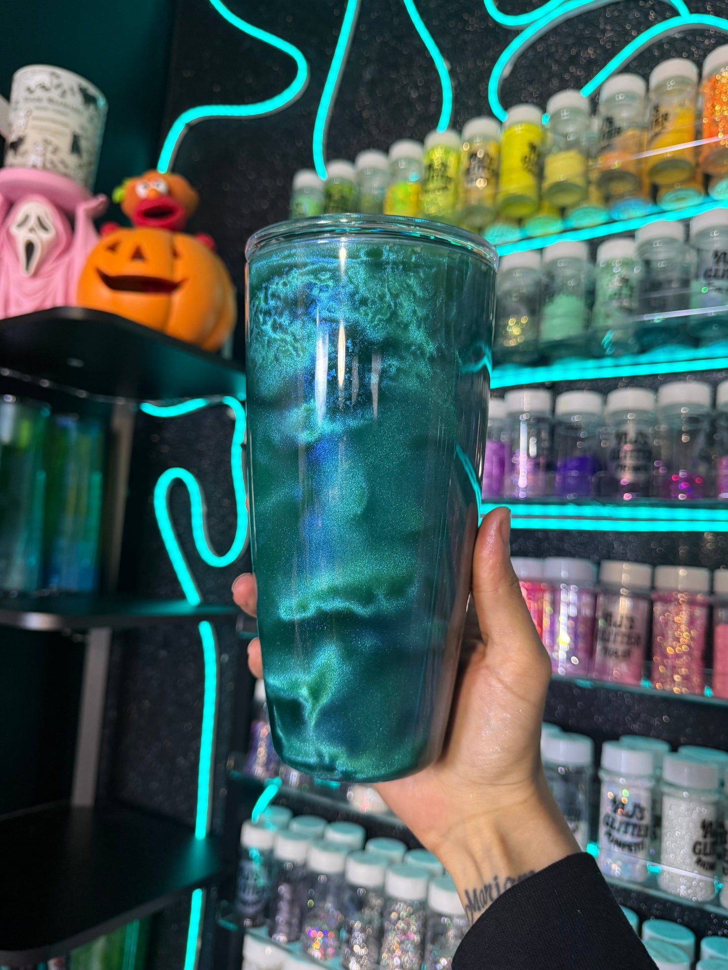 Ready To Ship Curved 24oz Ocean Cateye